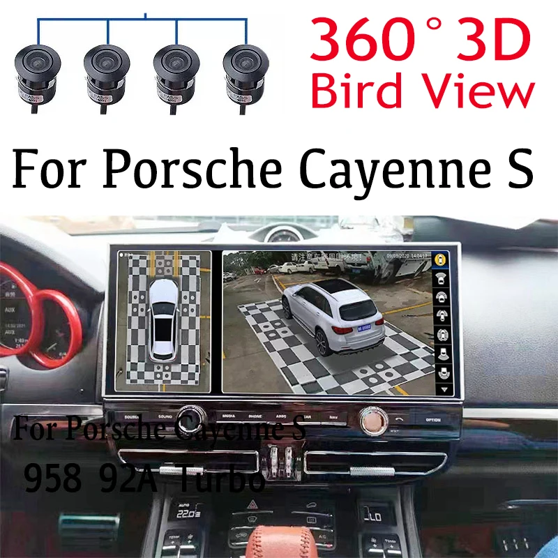 

Автомобильный мультимедийный плеер для Porsche Cayenne S 958 92A Turbo, новый стиль, GPS, аудио, радио, стерео, CarPlay 360, навигация с птичьим обзором