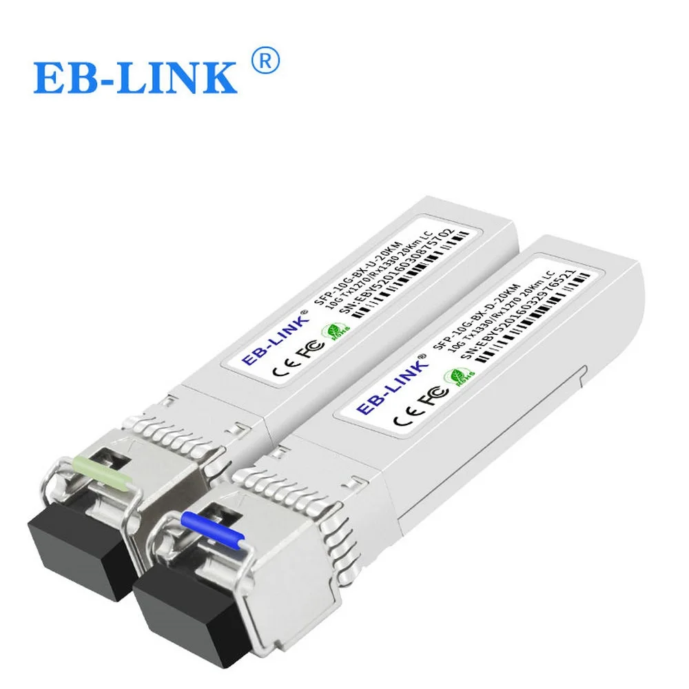 Для Netgear, 1 пара SFP-10G-BX20-U/SFP-10G-BX20-D 20 км BiDi WDM 10gbase для программирования в производственных условиях+ модуль