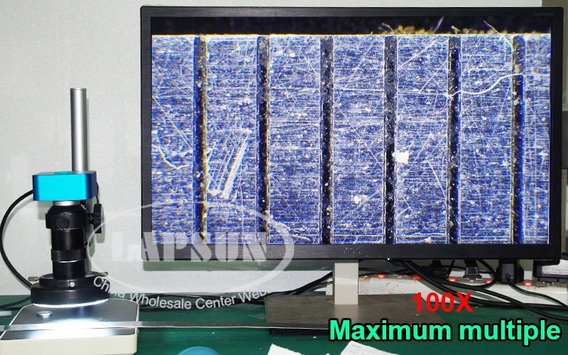 Lapsun 1/2 дюйма большой SONY сенсор 10X-100X-200X HDMI HD промышленный лабораторный набор микроскопов Барлоу объектив стенд 144 светодиодный свет