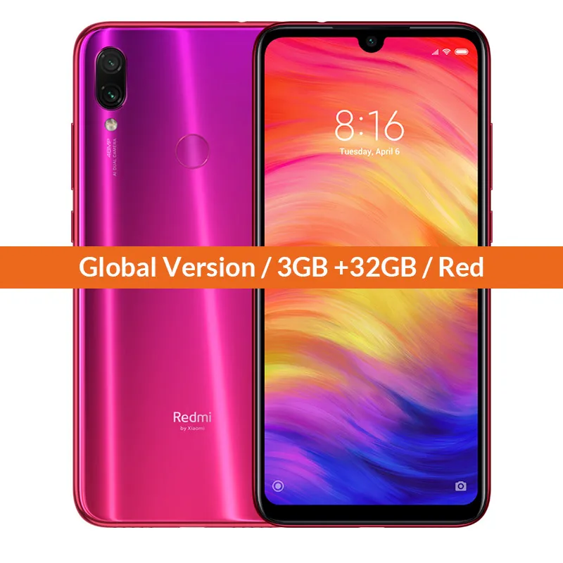 Note 7 32GB Red Глобальная версия Xiaomi Redmi смартфон распродажа ограничено количество первый купить первый обслуженный мобильный телефон 1 - Цвет: Note 7 32GB Red