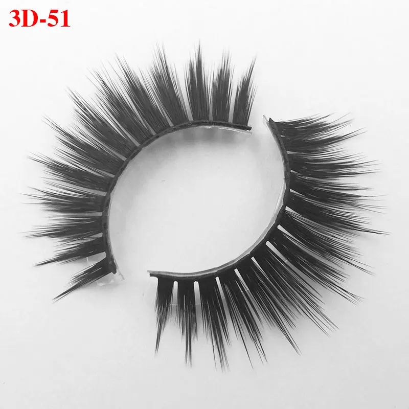 3D-51 Iflovedekd создать свой собственный бренд 3D накладные ресницы шелковые ресницы из синтетических волокон частная этикетка по индивидуальному заказу упаковочная коробка - Цвет: 3D-51
