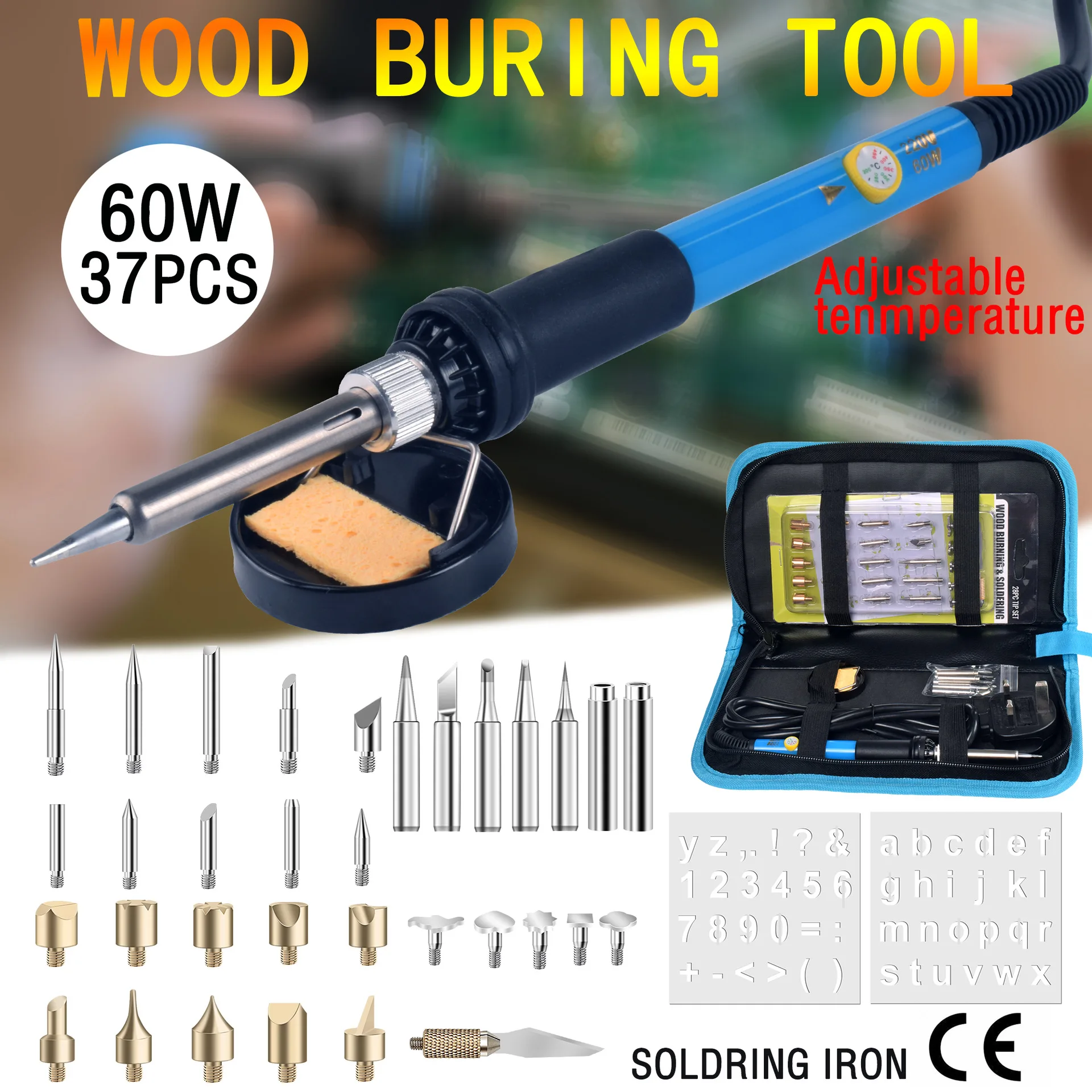 Temperature Electric Soldering Iron Kit 110V 220V 60W Soldering Iron kit With Multimeter Pump Welding Tool Pyrography Tool