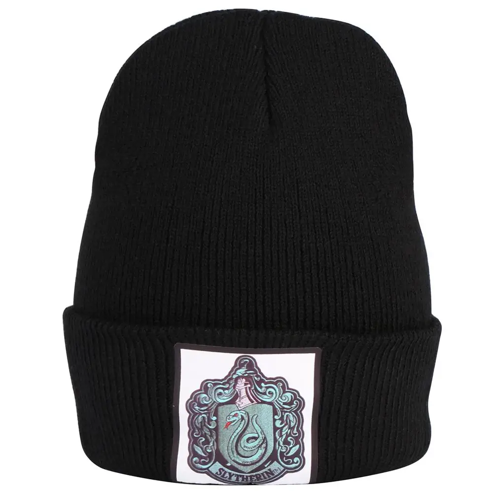 

Wizard Power Magic Slytherin Beanie Men Winter Hat Autumn Thin Bonnet Knit Women Cap Casual Sports Cuffed Skullies Ghost Hat