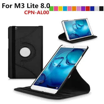 

For Huawei MediaPad M3 Lite 8.0 inch CPN-AL00 CPN-L09 M3Lite Tablet Case 360 Rotating Bracket Flip Stand Leather Cover