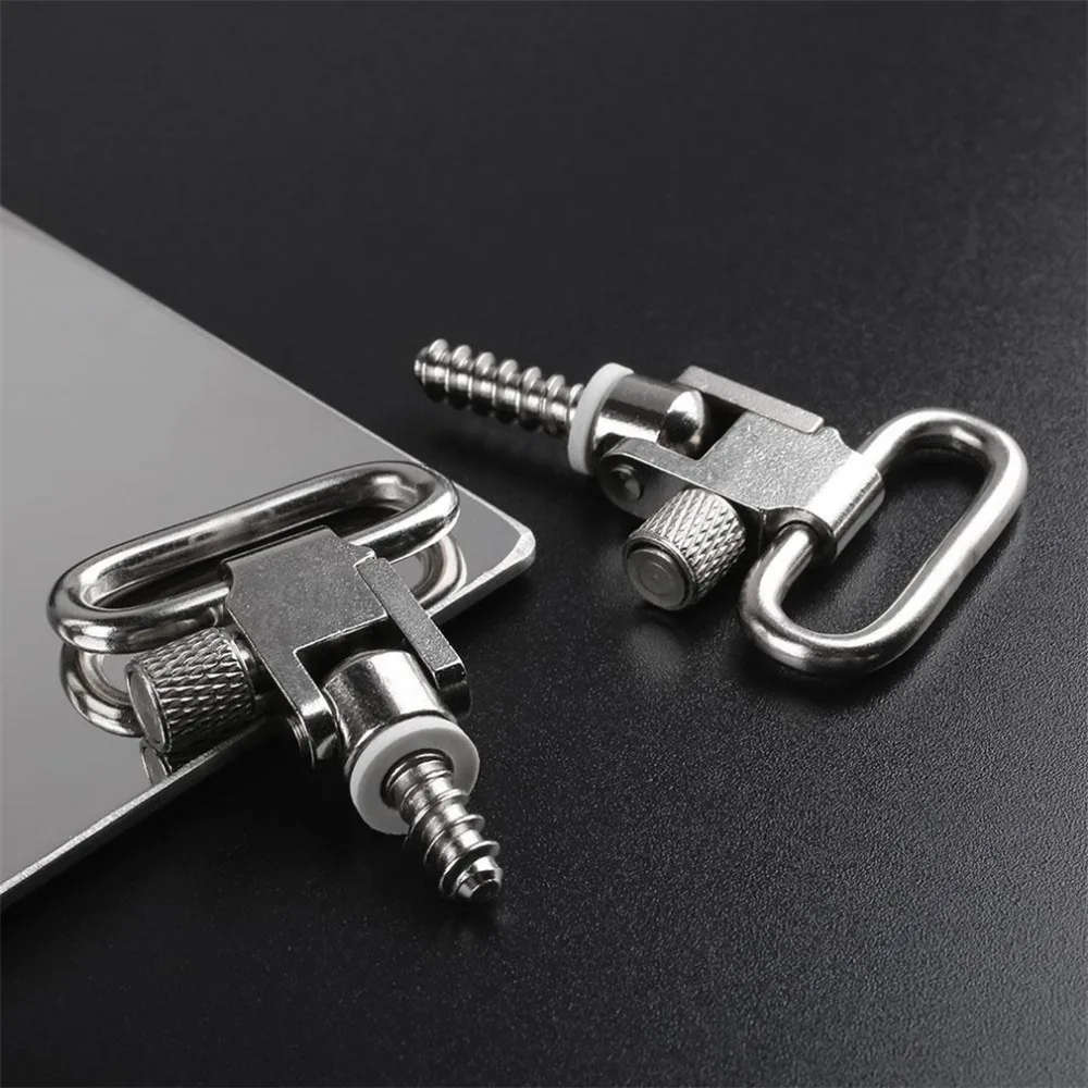

1 pair 1 Inch Quick Detach Sling Swivels & Studs Quick Detachable Swivels For Gun Rifle Hunting