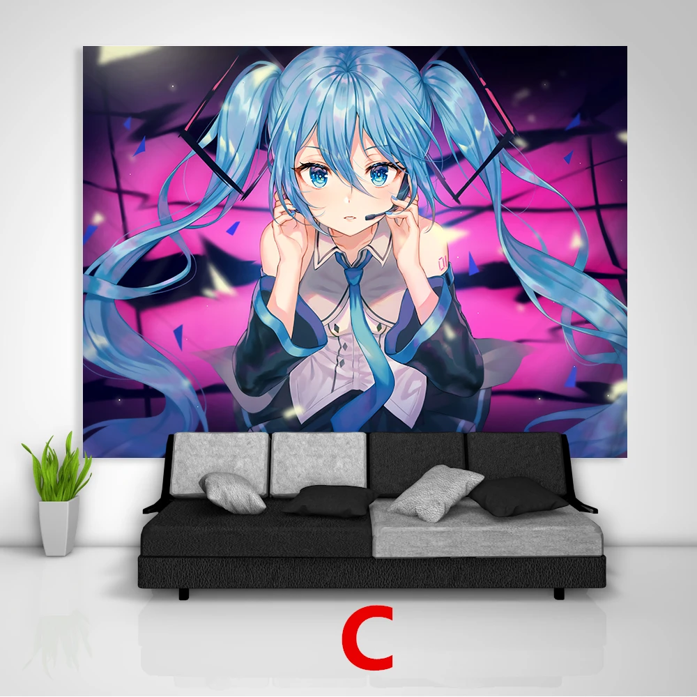 Vocaloid Hatsune Miku Tapiz Colgante De Pared Arte Decoracion