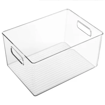 

Refrigerator Organizer Plastic Transparent Food Storage Basket Vegetable Fruit Fresh-Keeping Box Container for Kitchen Cabinets