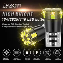 2 pces t10 w5w led canbus luz decodificar anti-cintilação erro livre 24 smd 3014 mini lâmpada luz interior para bmw benz