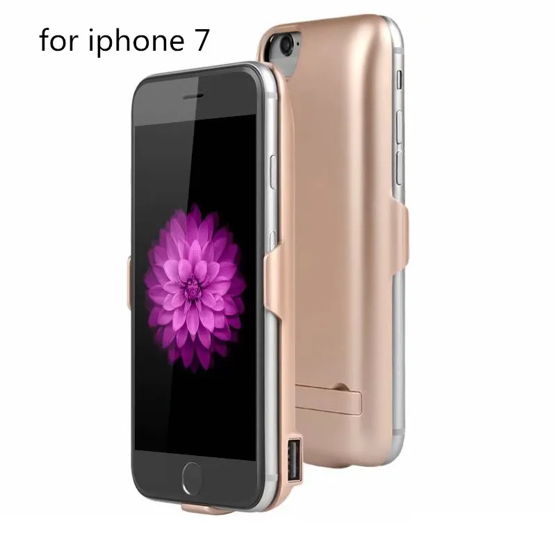 5000 мАч чехол для зарядного устройства для iphone 7 8, портативный внешний аккумулятор, чехол для внешнего зарядного устройства, чехол для iphone 7 8 - Цвет: Gold
