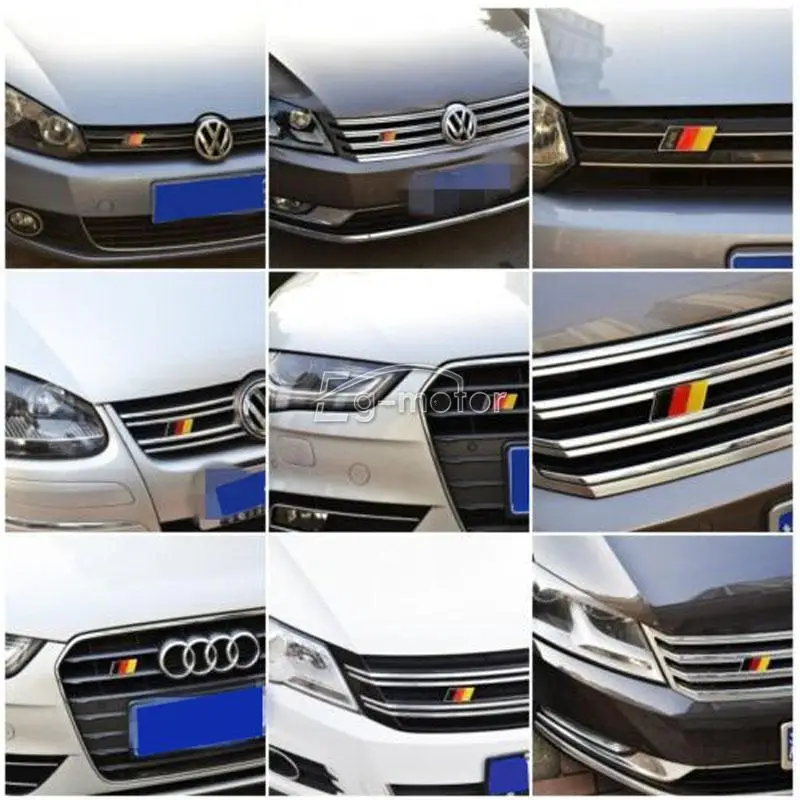 Эмблема GZRIVERRUN эмблема автомобиля логотип флага для Volkswagen Audi A1 A3 A6 AMG Alfa Romeo BMW E39 E46