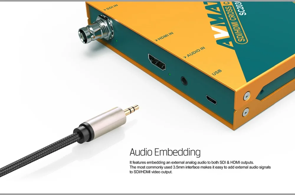 SC2030 SDI to HDMI-compatible 3G SDI HDMI-Compatible Scaling Cross Converter Com