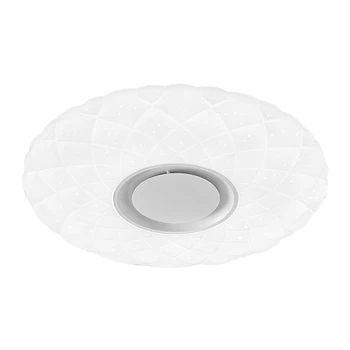 

Hot Sale LED Ceiling Light with Bluetooth Speaker for Music Dimmable Color Changing RGB 24W with Remote Control Pineapple Shape