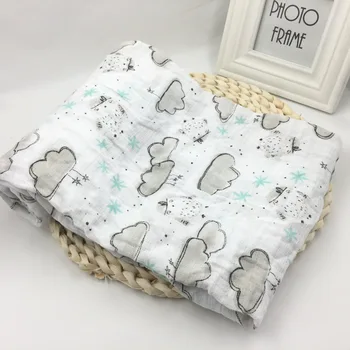 

2019 Muslin Blankets Baby Muslin Blanket Swaddling 100% Cotton Newborn Baby Bath Towel Swaddle Blankets MultiFunctions Baby Wrap