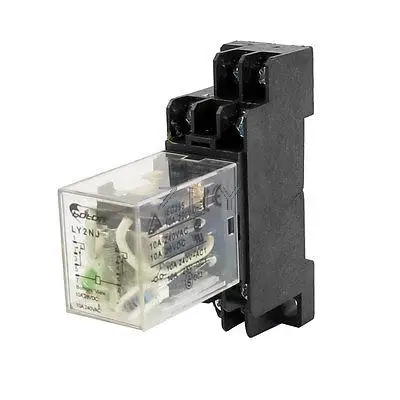 

DC 24V 8-Pin DPDT General Purpose Coil Power Relay w Plug-in Socket