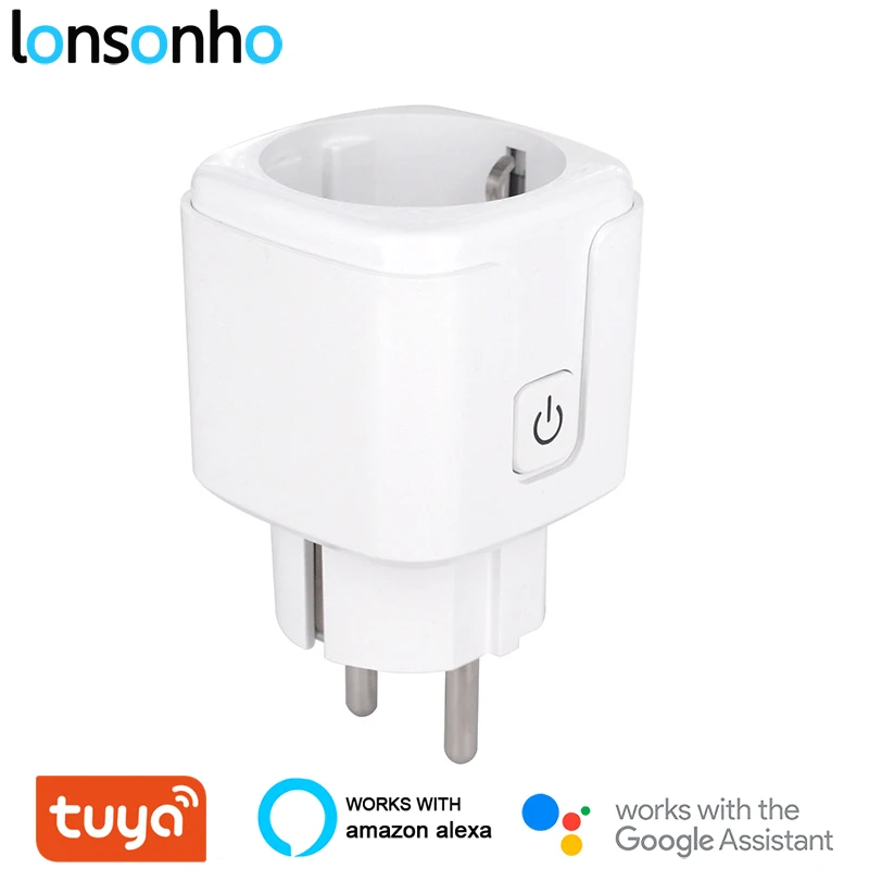 

Lonsonho Wifi Smart Plug EU Socket 16A 3680W Tuya Smart Life App Wireless Remote Control Works With Alexa Google Home