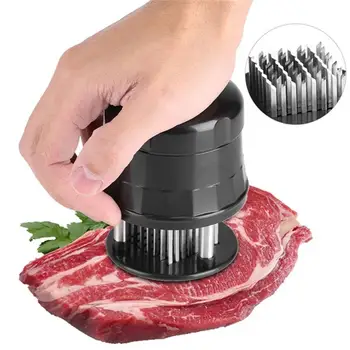 

56 Blades Stainless Meat Tenderizer Round Pine Needle Tender Steak Needle Loose Meat Beat Hammer Beef Tenderizer Kitchen Tools