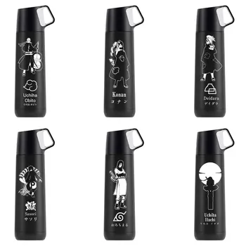 

OUSSIRRO NARUTO Thermos Uzumaki Naruto With Cover Hatake Kakashi Thermos Uchiha Itachi Mugs Cup Gift