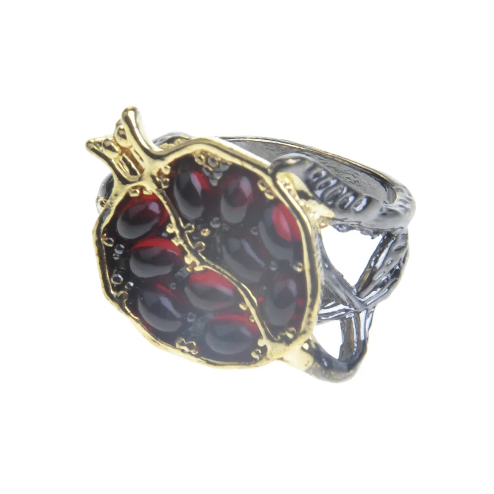 Винтажное кольцо из граната, Виноградная лоза, обручальное, искусственный камень, размер от 6 до 10, изысканный