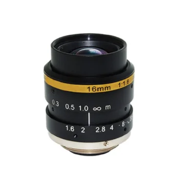 

3 MP 16MM F1.6 Low TV Distortion 2/3" sensor 0.2m MOD Machine Vision Lens For security IP CCTV camera(SL-MV1616C3MP-23)