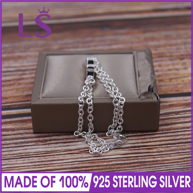 

High Quality Genuine Silver 925 Bracelet Bangle For Women pulseras mujer moda 2019