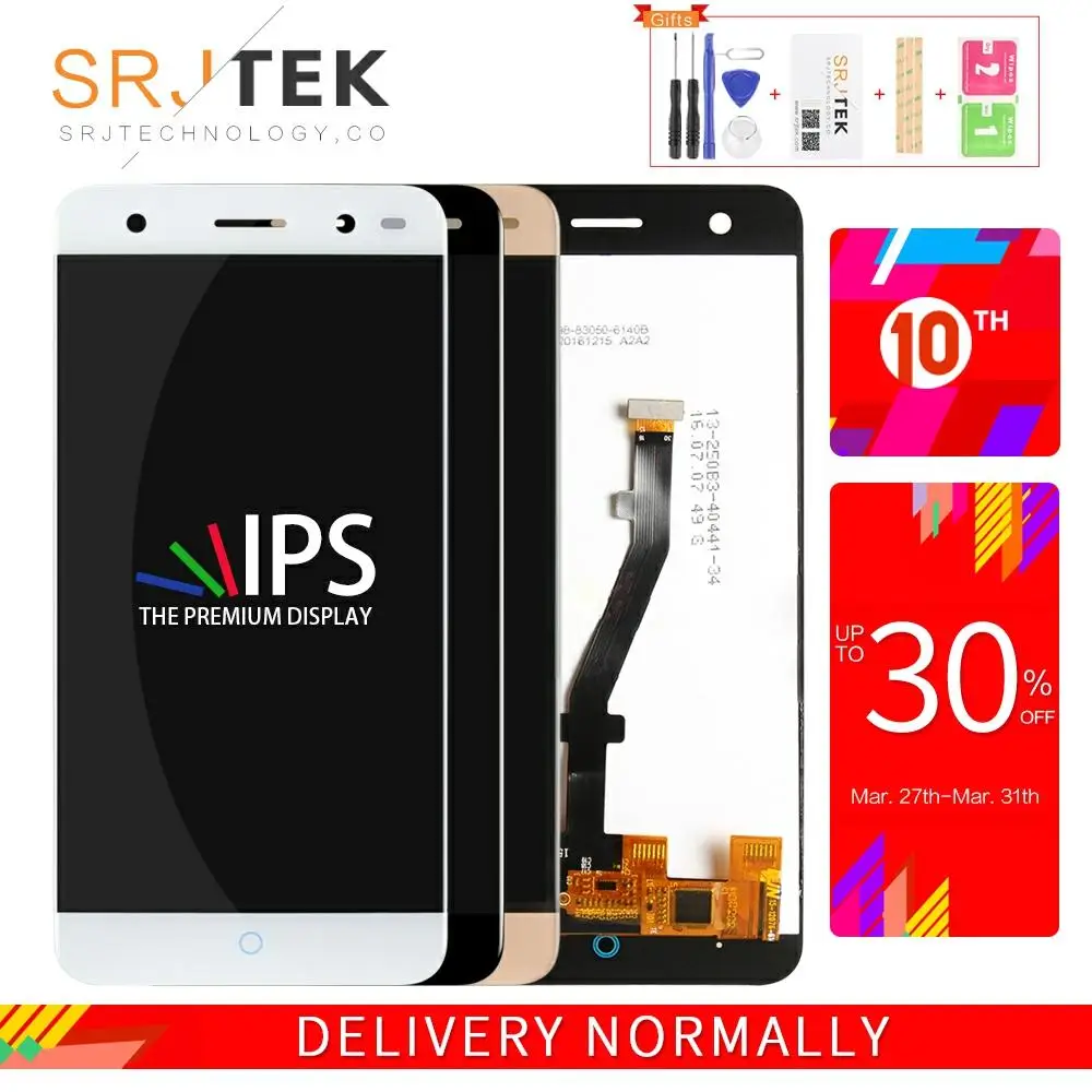 Srjtek для ZTE Blade V7 Lite ЖК-дисплей в сборе + сенсорный экран Замена 5 0 '&#x271920x1080 |