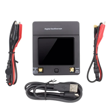 

DSO112A TFT Mini Digital Oscilloscope Contact Screen Portable USB Oscilloscope Interface 2MHz 5Msps Measured Frequency