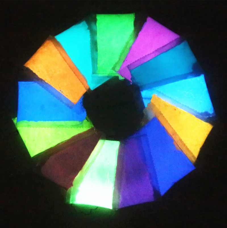 

13 Colors Acrylic Paint Glow in the Dark gold Glowing paint Luminous Pigment Fluorescent Powder painting for Nail Art supplies