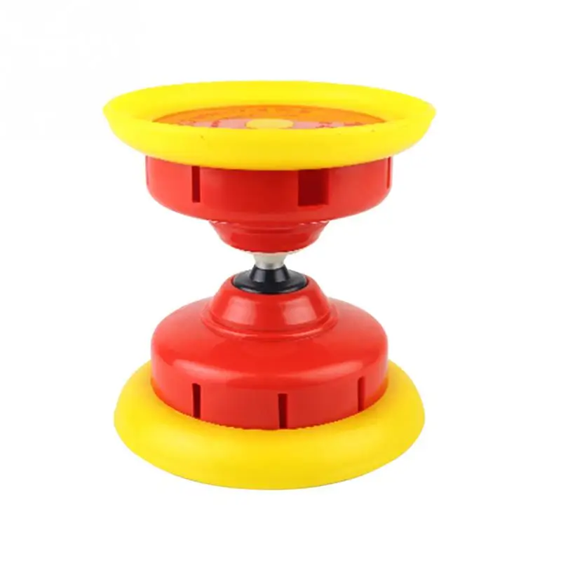 Профессиональный U Форма Diabolo двойной головкой игрушки йойо комплект Высокое Скорость вращающийся классический подшипниковые игрушки жонглирования с веревочной сумкой Kongzhu