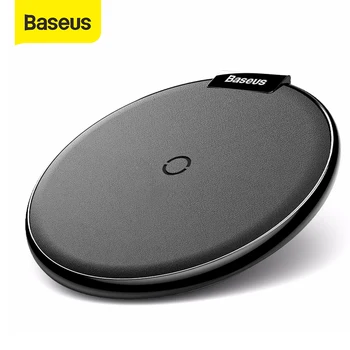 

Baseus Leather Wireless Charger For iPhone 11 Pro Xs Max Xr X 8 Plus Desktop Wireless Charger Pad For Samsung S10 S9 Xiaomi Mi 9