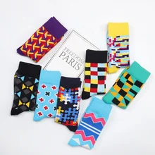 New Design Hip-pop Socks Cotton Street Wind Plaid Cool Style Crew Unisex Socks