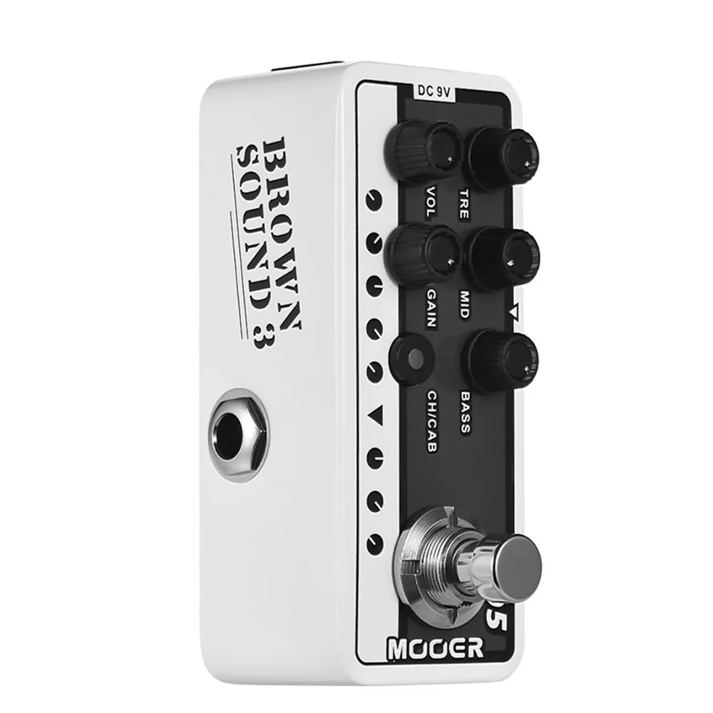 

2019 Mooer M005 Brown Sound 3 Micro Preamps Guitar Effects Dual Channel 2 different Modes For Footswitch Operation Guitar Effect
