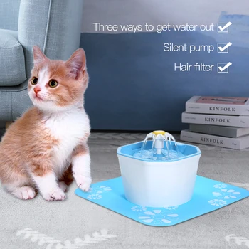 

1.6L Automatic Pet Cat Water Fountain Ultra Quiet USB Dog Drinking Fountain Drinker Feeder Bowl Pet Drinking Fountain Dispenser