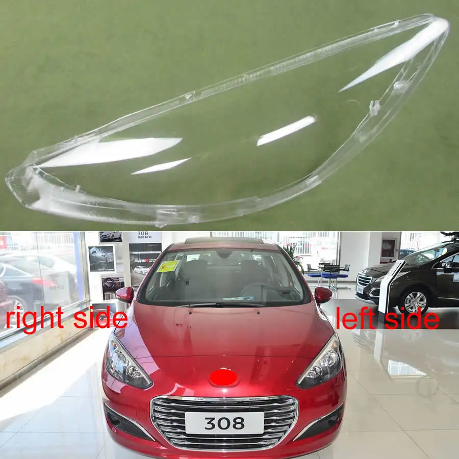 Прозрачная крышка абажур фар корпус фары Стекло маски для Peugeot 308 2011 2012 2013 2014