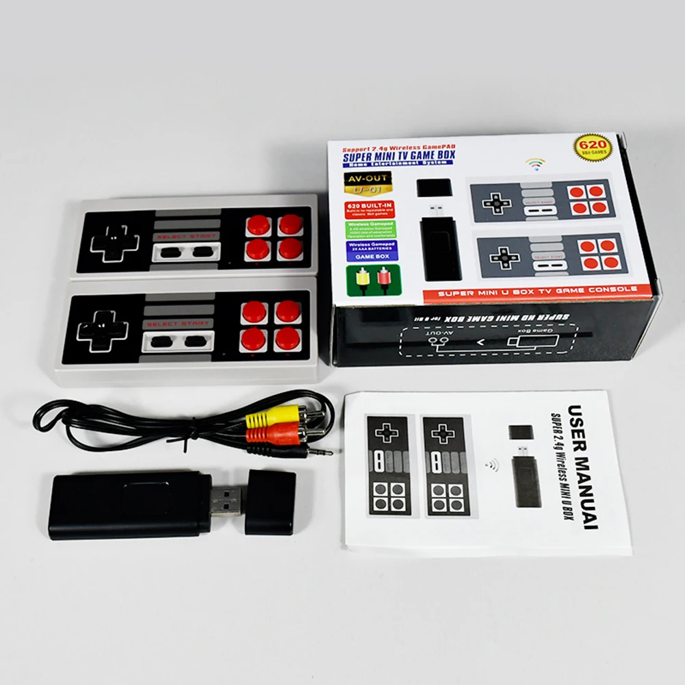 Mini TV Output Video Game Console Handheld AV 8Bit Retro Gaming Player