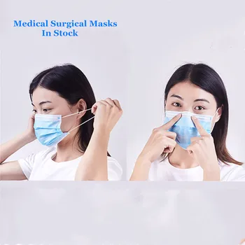 

140 Pcs 3 Layer Surgical Mask Medical Level Protection Nose And Mouth Prevent Flu Bacterial Safe Medical Surgical Mask