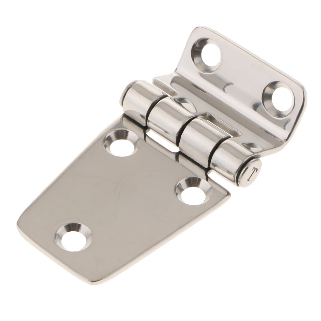 Marine 304 Stainless Steel Door Hinge Short Side Door Hinge for Boat RV Yacht Hardware Horsebox 75x40mm Boating Accessories