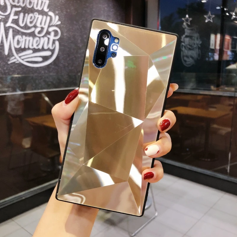 Алмазный 3D зеркальный чехол для телефона samsung Galaxy S10 S10E S9 S8 Plus Note 10 9 8 крышка A10 A10S A20