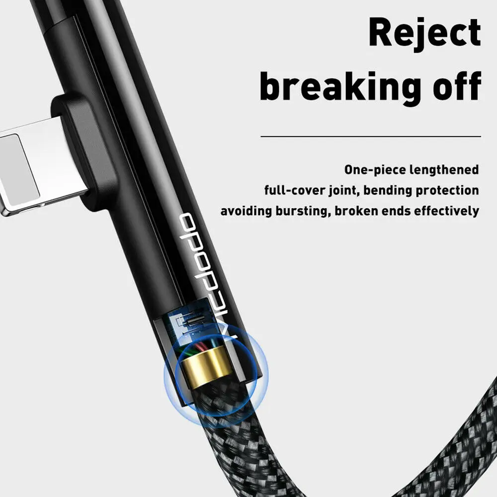 Кабель Mcdodo Lightning/USB для iPhone 11 pro/X/8/7 Plus кабель быстрой зарядки передачи данных 90