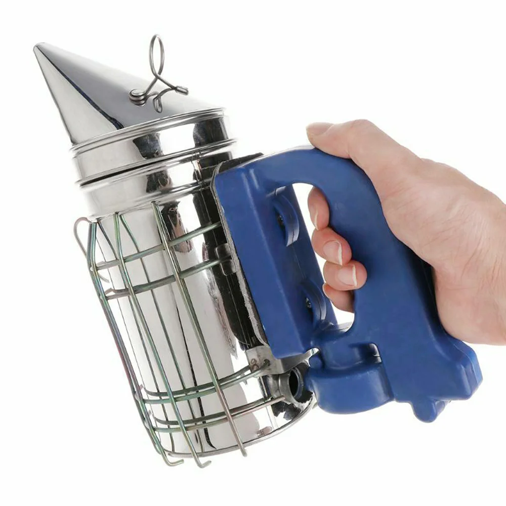 Перезаряжаемый Электрический Пчеловодство курильщик лечение пчелы из нержавеющей стали 28,5x23 см