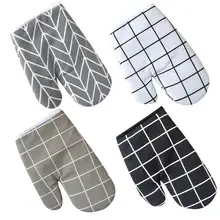 24x16 см изоляция утолщенная анти-обжигающая печь перчатки Бытовая Кухня Микроволновая печь хлопок белье перчатка эластичность Нескользящая