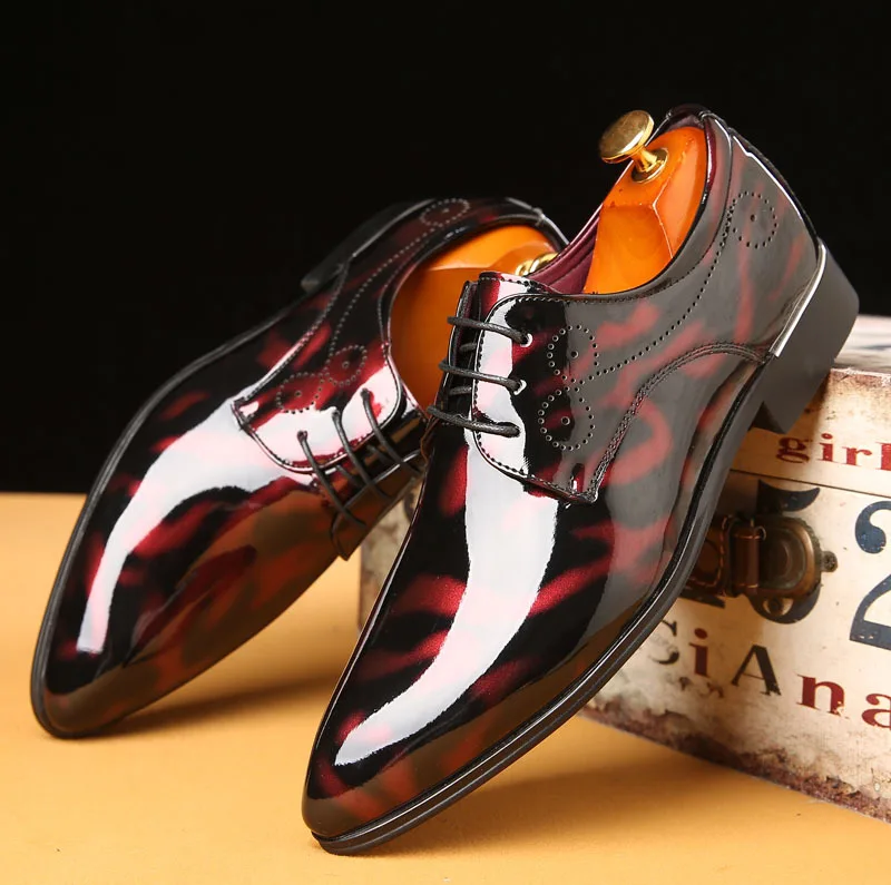 Patent Leather Oxford Shoes For Men Dress Shoes Men Formal Shoes