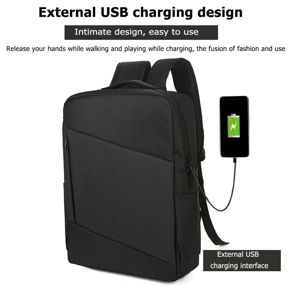 square nylon backpack