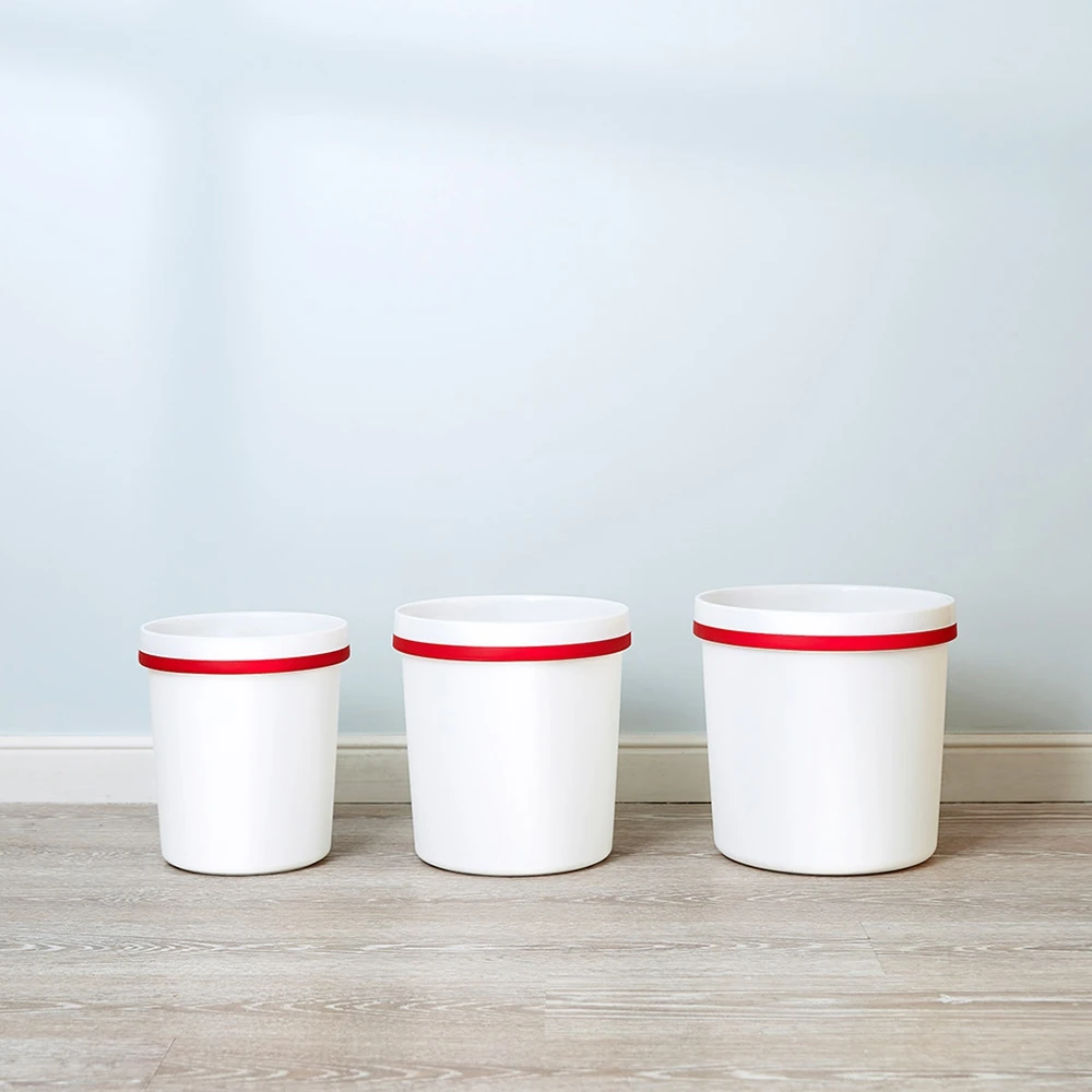 White Xiaomi yijie YD-03 Бытовая большая емкость мусорное ведро цвет xiaomi ведро классификация мусорные ящики от xiaomi youpin 3 шт - Цвет: White