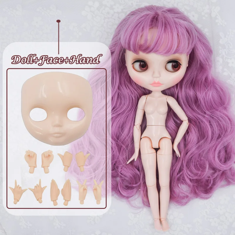 Neo Blyth кукла на заказ, NBL блестящее лицо, 1/6 OB24 BJD, шарнирная кукла на заказ, куклы Blyth для девочки, подарок для коллекции FHYM - Цвет: FHYM09