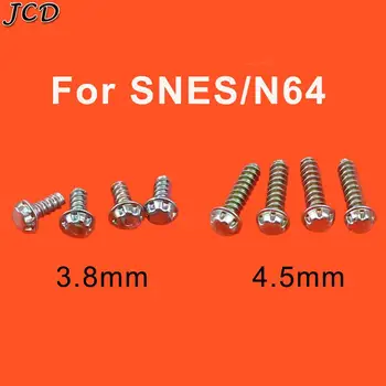 

JCD 100PCS 3.8mm 4.5mm include ScrewDriver Bit Cartridge Case Screw for NES SNES N64 GB Game Cartridge case