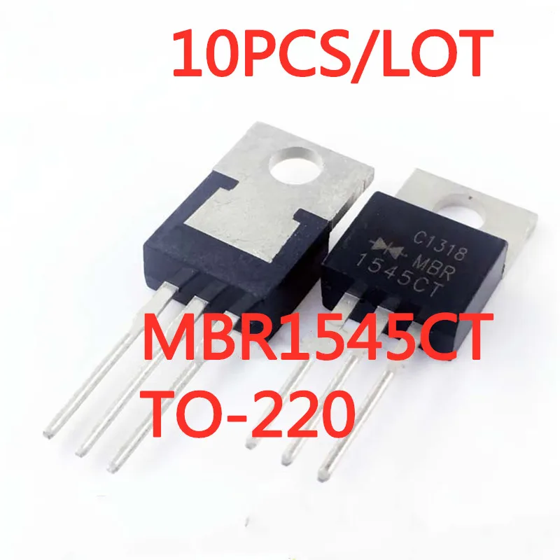 

10 шт./лот Новый MBR1545CT 1545 MBR1545CTG TO-220 45V/15A Шоттки транзистор