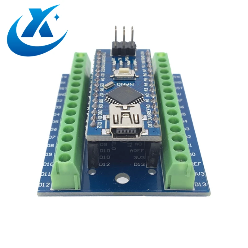 NANO V3.0 3,0 контроллер клеммный адаптер плата расширения NANO IO Shield простая Плата расширения для Arduino AVR ATMEGA328P