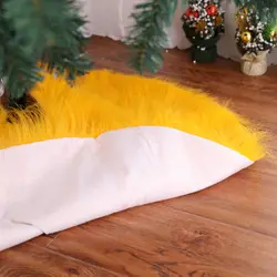 Рождественская елка юбки желтый плюшевый ковер Рождественская елка фартуки украшения товары для дома новогоднее мероприятие вечерние