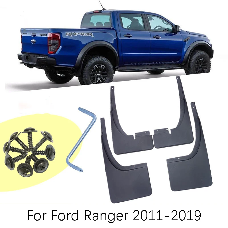 4 шт./комплект передние и задние брызговики для Ford Ranger 2011 2019|Грязезащита| |