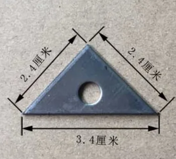 

100pcs 24X24X34mm hole:5mm thickness:0.6mm Triangle iron plate stamping iron sheet welding fixed base with hole 90 degrees